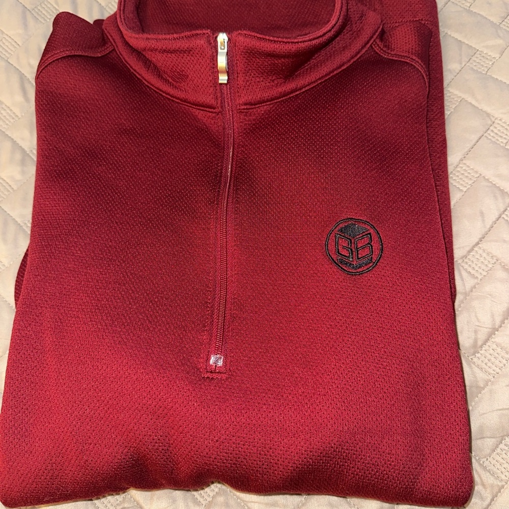 Nike Men's Burgundy Half-Zip Pullover